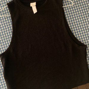 H&M Black High-neck Sweater Tank